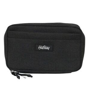 HALFDAY The Sidekick Tech Kit Black Zip Case Phone and Accessories Organizer